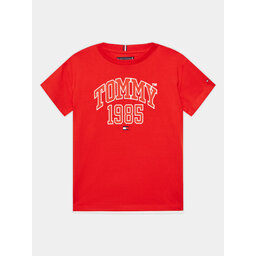 Tommy Hilfiger Tommy Hilfiger Póló Varsity KB0KB08206 D Piros Regular Fit