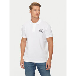 Calvin Klein Jeans Calvin Klein Jeans Pólóing Monologo J30J325664 Fehér Regular Fit
