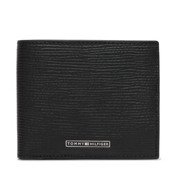 Tommy Hilfiger Geldbörse Tommy Hilfiger Th Business Saffiano Cc And Coin AM0AM14784 Schwarz