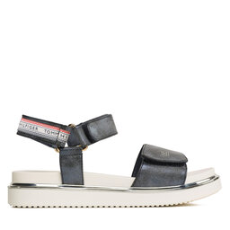 Tommy Hilfiger Σανδάλια Tommy Hilfiger Platform Velcro Sandal T3A2-32760-0568 S Σκούρο μπλε