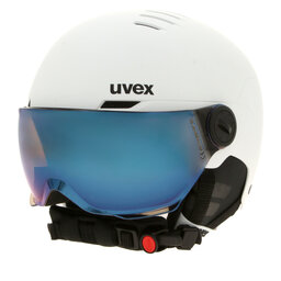 Uvex Casco da sci Uvex Rocket Jr. Visor 56/6/263/10/03 Bianco