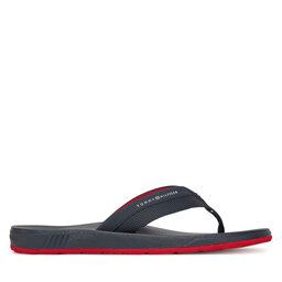 Tommy Hilfiger Čības uz pirksta Tommy Hilfiger Molded Hilfiger Beach Sandal FM0FM05361 Tumši zils