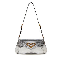 PINKO Torebka Pinko 520 Shoulder Cllassic Fl AI 24-25 PLTT 103763 A1VB Srebrny