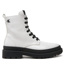 Calvin Klein Jeans Туристически oбувки Calvin Klein Jeans Lace-Up Bootie V4A5-81031-1453 S Бял