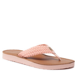 Tommy Hilfiger Chancletas Tommy Hilfiger Th Leather Footbed Beach Sandal FW0FW06335 Sepia Pink TMF
