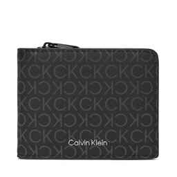 Calvin Klein Liels vīriešu maks Calvin Klein Rubberized Bifold Half Z/A K50K511376 Melns