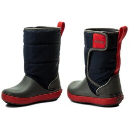

Снігоходи Crocs Lodgepoint Snow Boot K 204660 Navy/Slate Grey, Cиній