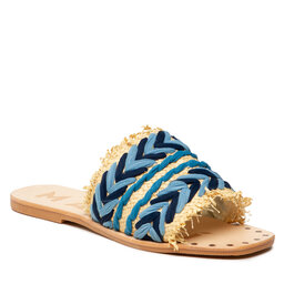 Manebi Mules / sandales de bain Manebi Leather Sandals S 1.4 Y0 Blue Pattern