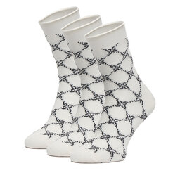 Nine West Dolge nogavice Nine West CEO_BR_NW_Silver_01_Z_AW25 (3 PACK) Črna