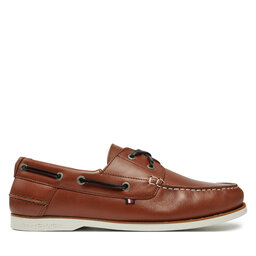 Tommy Hilfiger Półbuty Tommy Hilfiger Th Boat Shoe Core Lth FM0FM05569 Brązowy