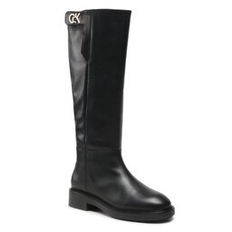 Calvin Klein Bottes cavalières Calvin Klein Rubber Sole Knee Boot W Hw HW0HW01255 Ck Black BAX