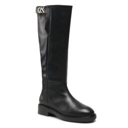Calvin Klein Офицерки Calvin Klein Rubber Sole Knee Boot W Hw HW0HW01255 Ck Black BAX