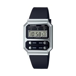 Casio Klocka Casio A100WEF-1AEF Silver/Black