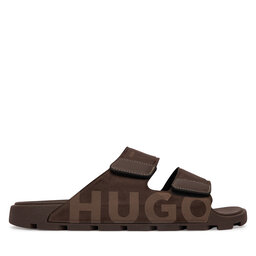 HUGO Pantoletten HUGO Evander 50563303 Braun