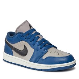 Nike Schuhe Nike Air Jordan 1 Low DC0774 402 French Blue/Black/College Grey