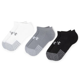 Under Armour Set di 3 paia di calzini corti unisex Under Armour Heatgear No Show Sock 1346755-035 Grigio