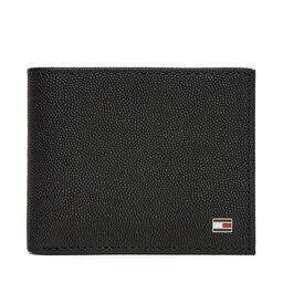 Tommy Hilfiger Μεγάλο Πορτοφόλι Ανδρικό Tommy Hilfiger Th Flag Mini Cc Wallet AM0AM13518 Μαύρο
