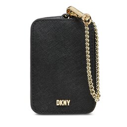 DKNY Estuche para tarjetas de crédito DKNY Sidney Za Card Pouch R23Z1U37 Blk/Gold