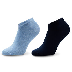 Tommy Hilfiger 2 pares de calcetines cortos para hombre Tommy Hilfiger 342023001 Light Blue Melange 041