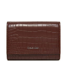 Calvin Klein Portofel Mare de Damă Calvin Klein Ck Must Md Trifold K60K612453 Maro