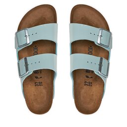 

Шльопанці Birkenstock Arizona 1026963 Patent Surf Green, Бірюзовий