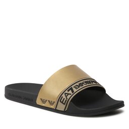 EA7 Emporio Armani Чехли EA7 Emporio Armani XCP011 XK277 M700 Black/Gold