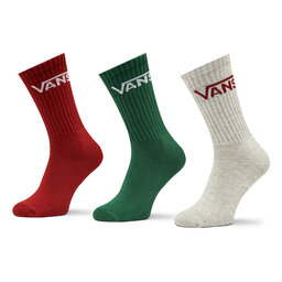 Vans Σετ ψηλές κάλτσες ανδρικές 3 τεμαχίων Vans Classic Crew VN000XRZ07W1 Eden