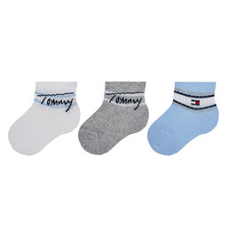 Tommy Hilfiger Lot de 3 paires de chaussettes hautes enfant Tommy Hilfiger 701224998 Blue Combo 002