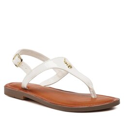 Polo Ralph Lauren Szandál Polo Ralph Lauren Tierney Iv RF104091 White Patent w/ Gold PP