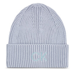 Calvin Klein Шапка Calvin Klein Re-Lock Beanie W/Emb K60K608660 Sheer Blue CFX