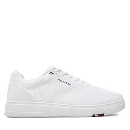 Tommy Hilfiger Laisvalaikio batai Tommy Hilfiger Modern Cup Knit Rwb FM0FM04942 Balta