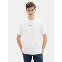 Tom Tailor Denim Tom Tailor Denim Marškinėliai 1040880 Balta Relaxed Fit