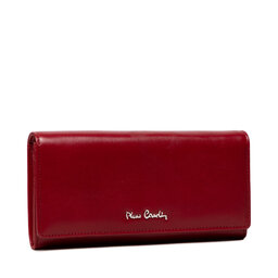 Pierre Cardin Duży Portfel Damski Pierre Cardin 06 ITALY 100 Red