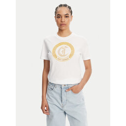 Just Cavalli Just Cavalli T-shirt 78PAHE13 Bijela Regular Fit