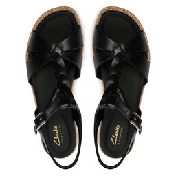 

Босоніжки Clarks Kimmei Twist 26176391 Black Leather, Чорний