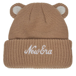 New Era Czapka New Era Teddy Bear Ears Cuff Knit Beanie 60580864 Brązowy