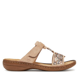 Rieker Pantoletten Rieker 608K2-31 Beige