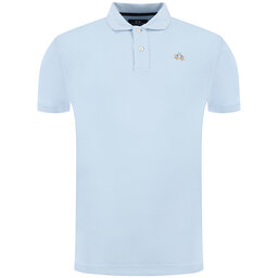 La Martina La Martina Поло Piquet CCMP02 PK001 Блакитний Slim Fit