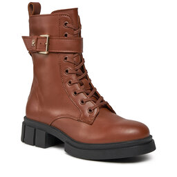 Tommy Hilfiger Scarponcini Tommy Hilfiger Cool Feminine Bikerboot FW0FW07322 Natural Cognac GTU