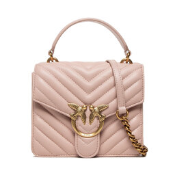 Pinko Bolso Pinko Love Mini Top Handle Chevron Cl AI 22-23 PLTT 1P22YJ A03Z Cipria O81Q