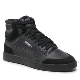 Puma Сникърси Puma Shuffle Mid Fur 387609 01 Black/Puma Black/Steel Gray