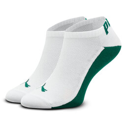 

Набір 2 пар низьких чоловічих шкарпеток Puma Men Back Logo Sneaker 2P 938011 Green / White 04, Білий