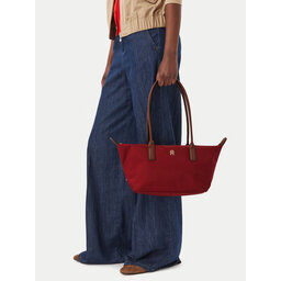 Tommy Hilfiger Handtasche Tommy Hilfiger Popette East West Tote AW0AW19211 Rot
