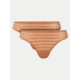 Emporio Armani Underwear Emporio Armani Underwear 2er-Set Stringtangas 163333 3F204 01656 Braun