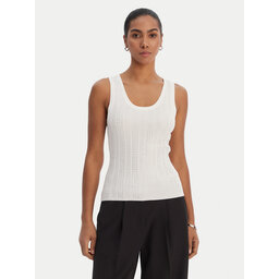 Fracomina Fracomina Топ FR26ST4005K524R9 Écru Slim Fit