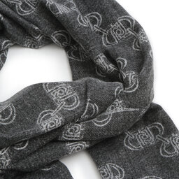 

Шаль Liu Jo Stola Jacquard Logo 2F3079 T0300 Nero 22222, Чорний