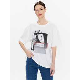 Calvin Klein Calvin Klein Camiseta Photo Print Graphic K20K204995 Blanco Relaxed Fit