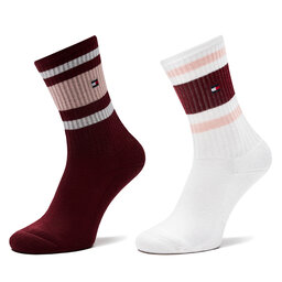 Tommy Hilfiger Комплект 2 чифта дълги чорапи детски Tommy Hilfiger 701229942 Кафяв