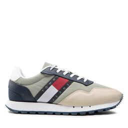 

Снікерcи Tommy Jeans Retro Runner Core EM0EM01014 Faded Willow, Зелений