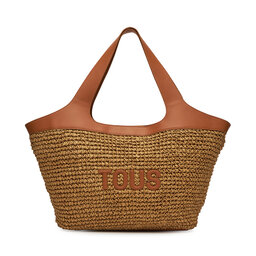 TOUS Handtasche TOUS Lirio Rafia 2002205243 Braun